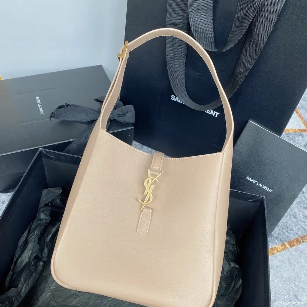 Tony Luxuries SMALL HOBO LE À BAG-23*22*8CM YSL 7 SOFT 5 0606